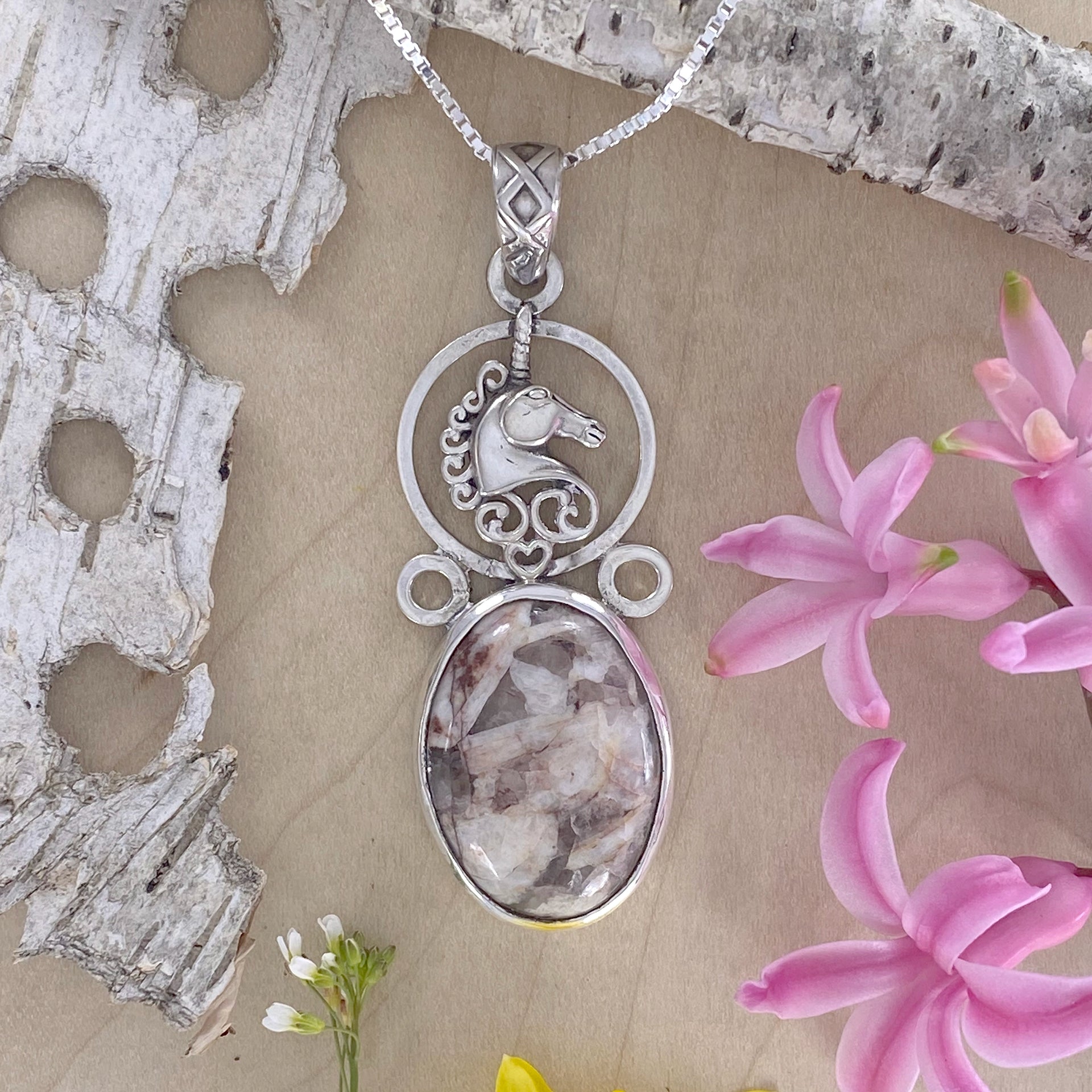 Granite necklace pendant clearance