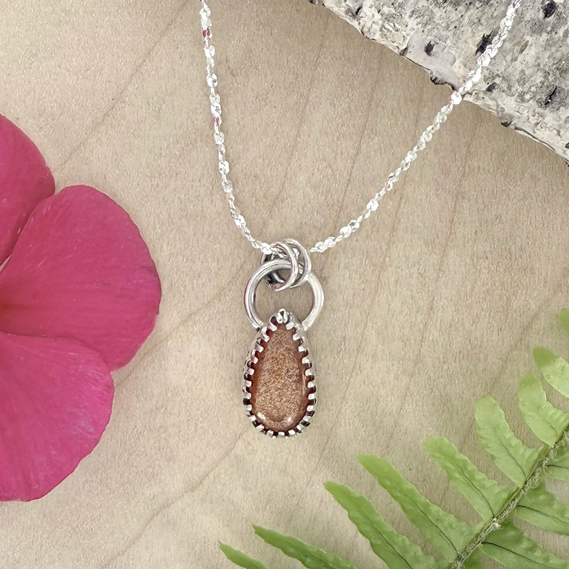 Sunstone Pendant Necklace - Stone Treasures by the Lake