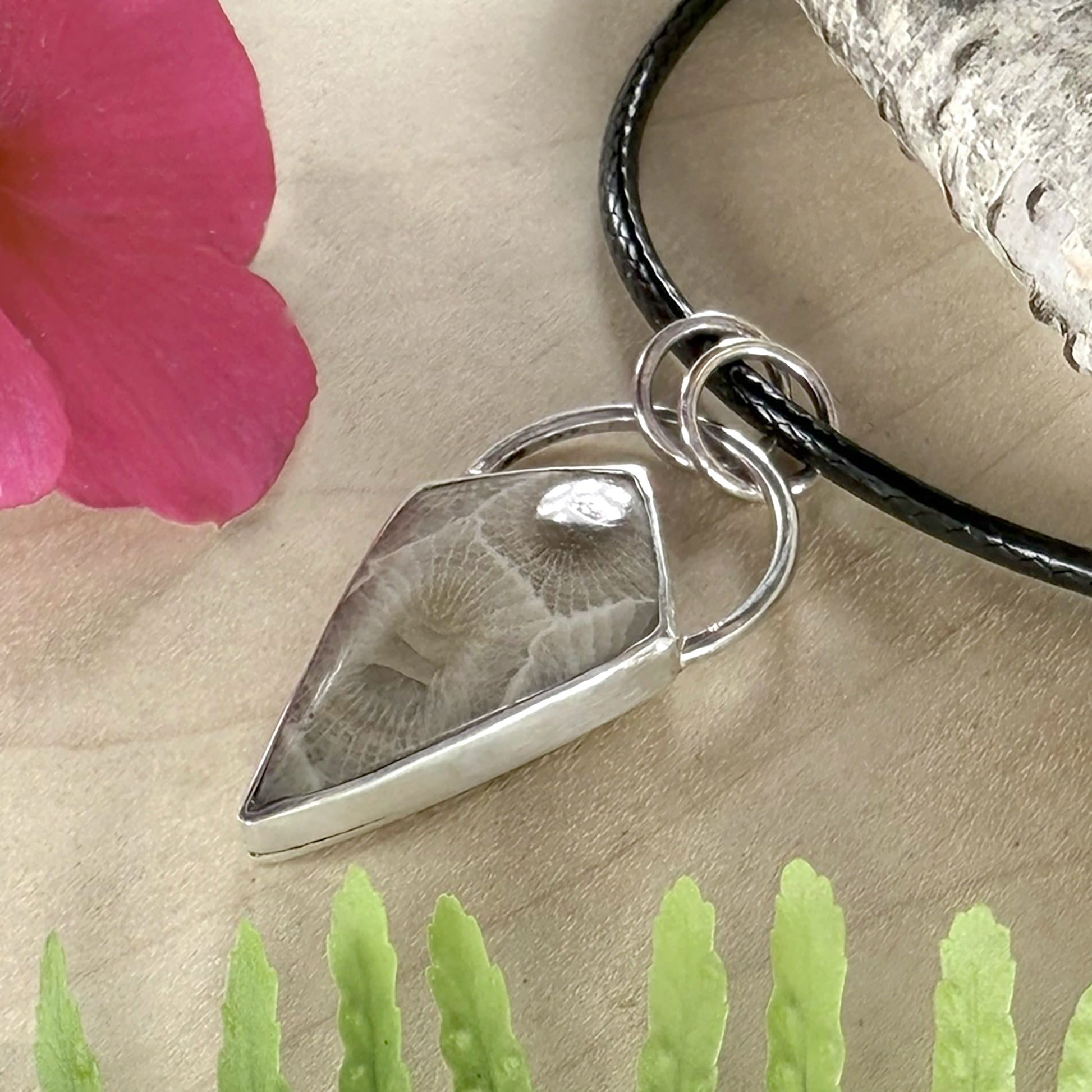 Petoskey Stone Pendant Necklace - Stone Treasures by the Lake