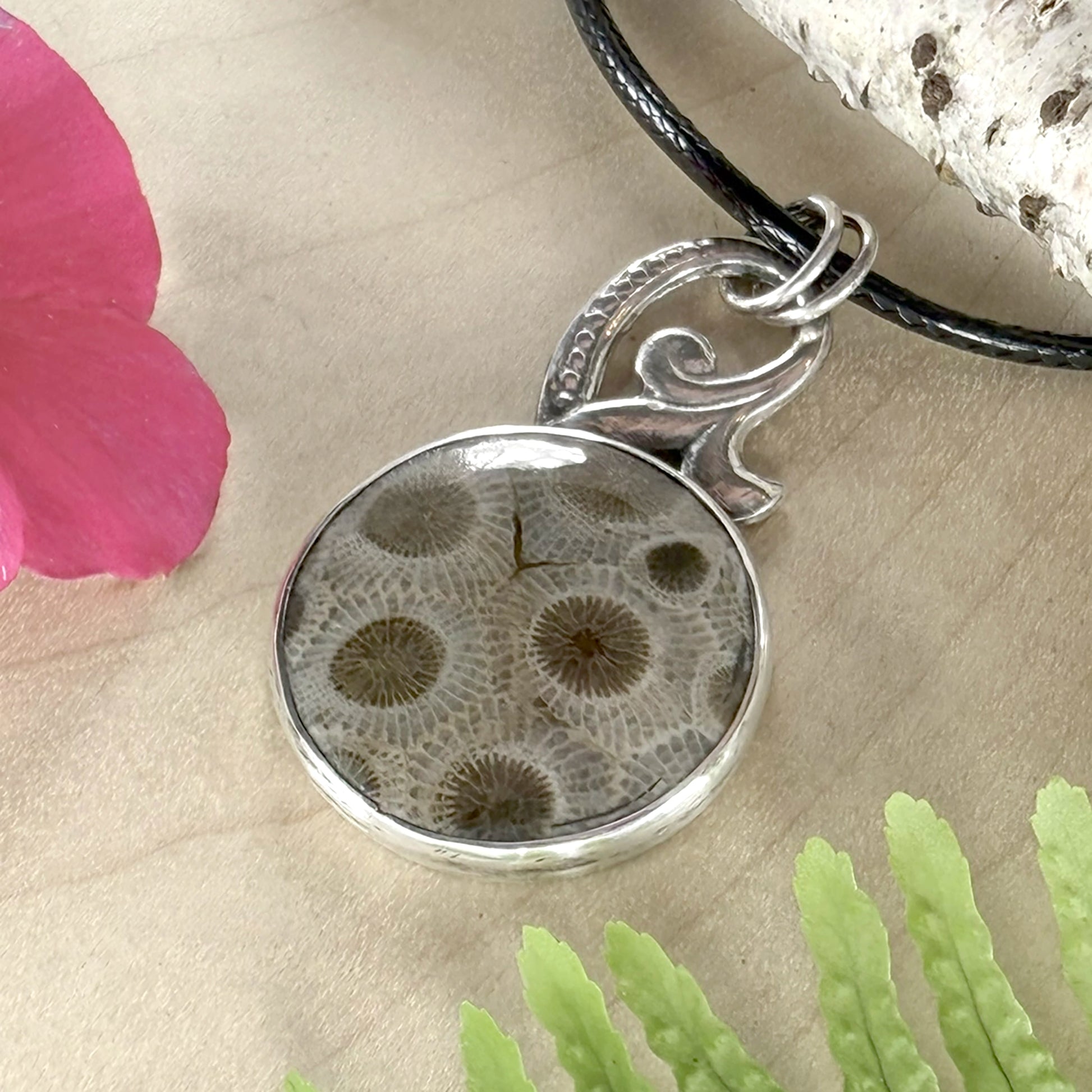 Petoskey Stone Pendant Necklace - Stone Treasures by the Lake