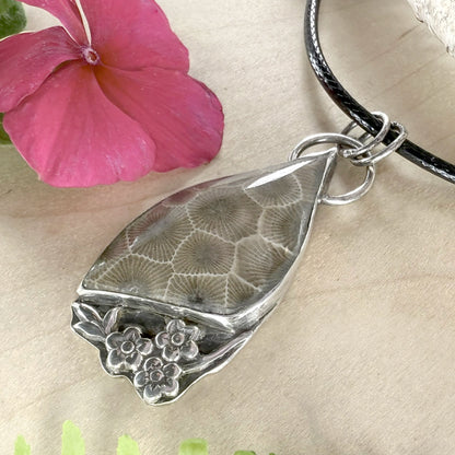 Petoskey Stone Pendant Necklace - Stone Treasures by the Lake