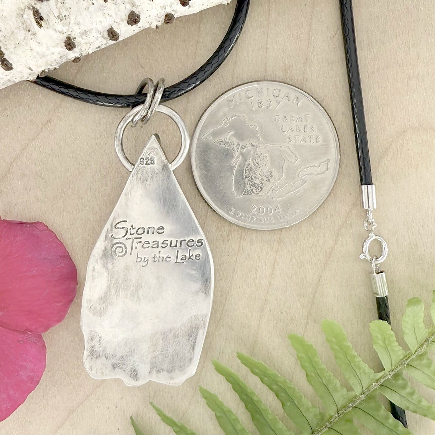 Petoskey Stone Pendant Necklace - Stone Treasures by the Lake