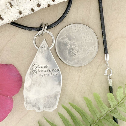 Petoskey Stone Pendant Necklace - Stone Treasures by the Lake