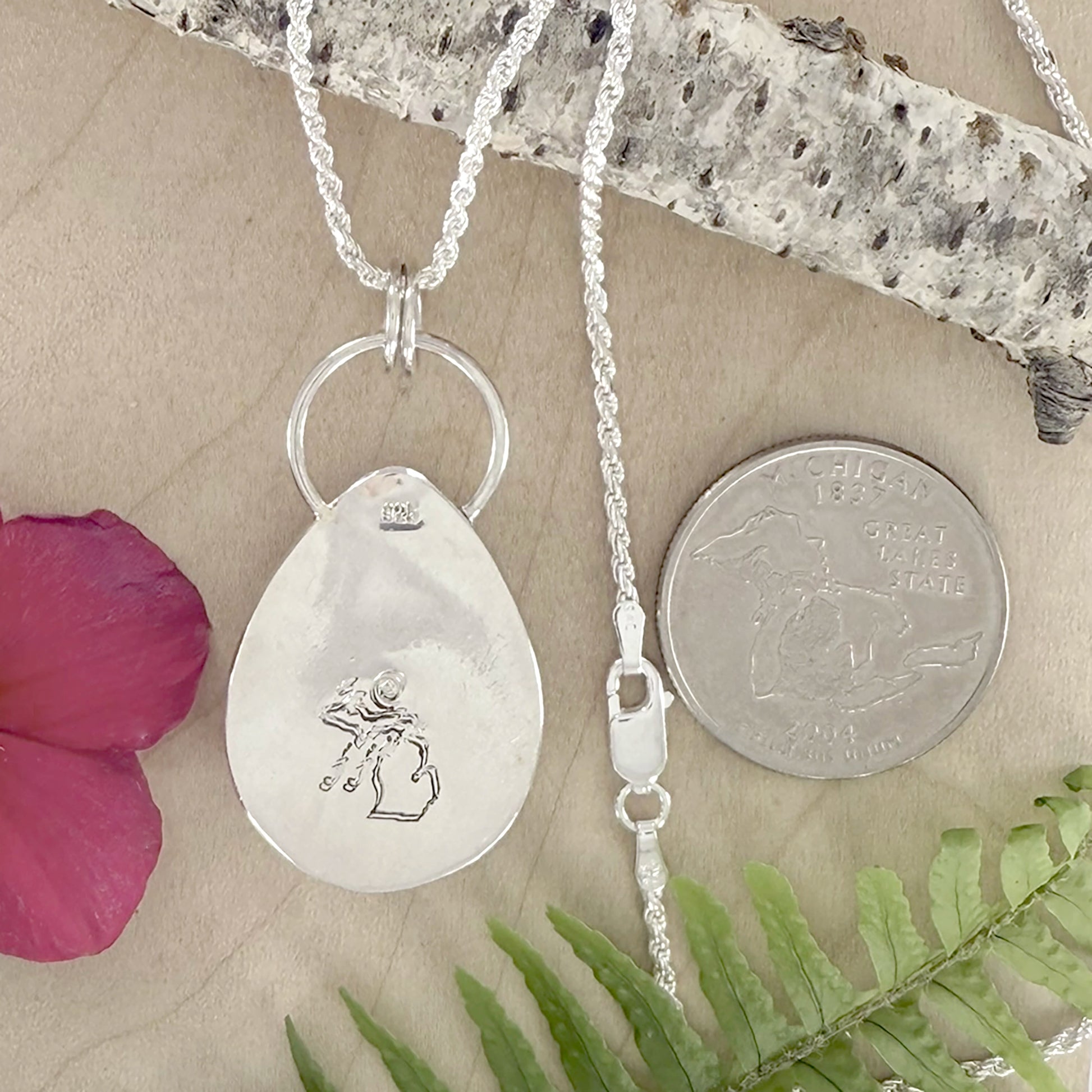 Petoskey Stone Pendant Necklace - Stone Treasures by the Lake