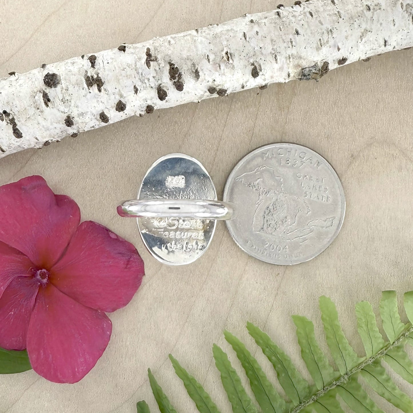 Petoskey Stone Ring - Stone Treasures by the Lake