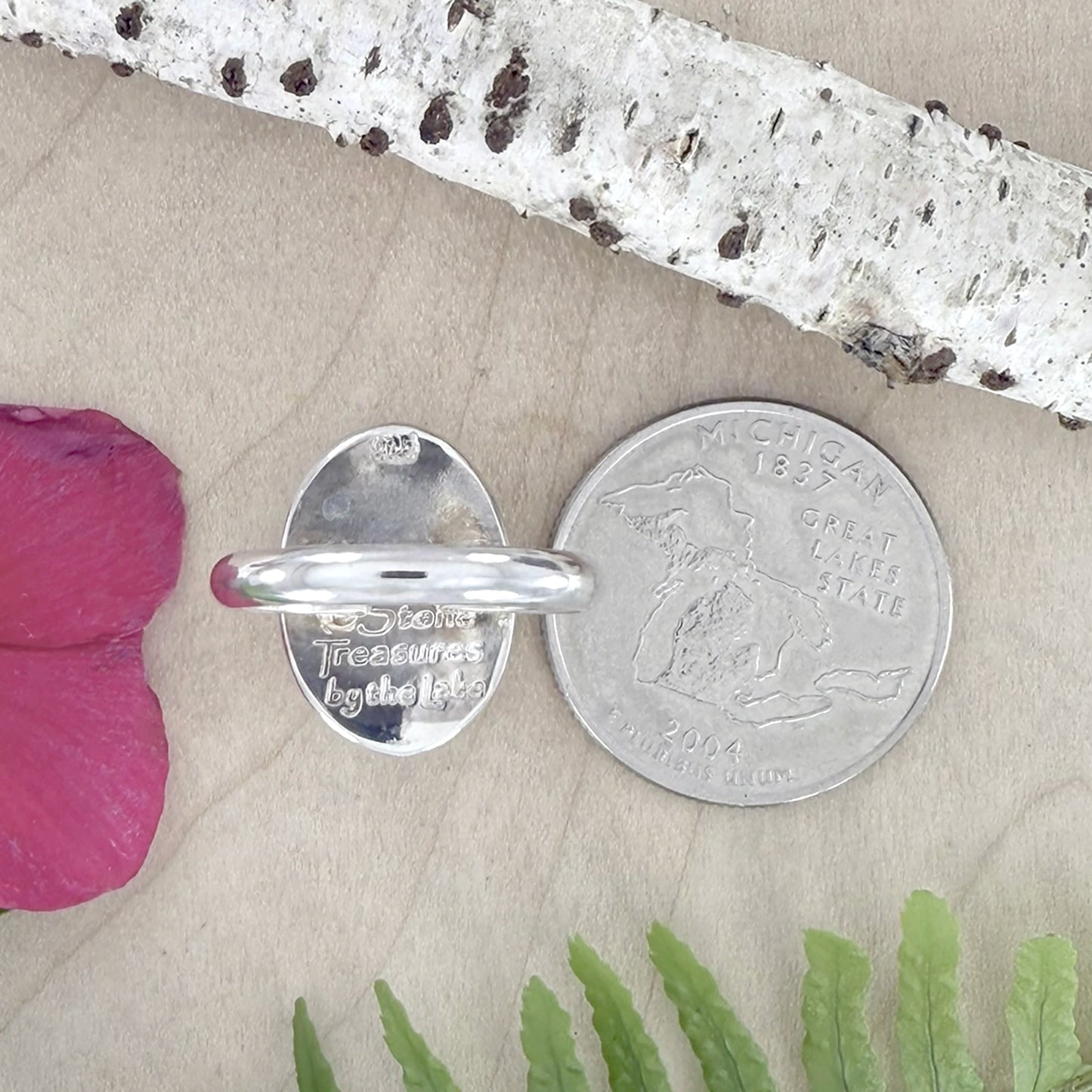 Petoskey Stone Ring - Stone Treasures by the Lake