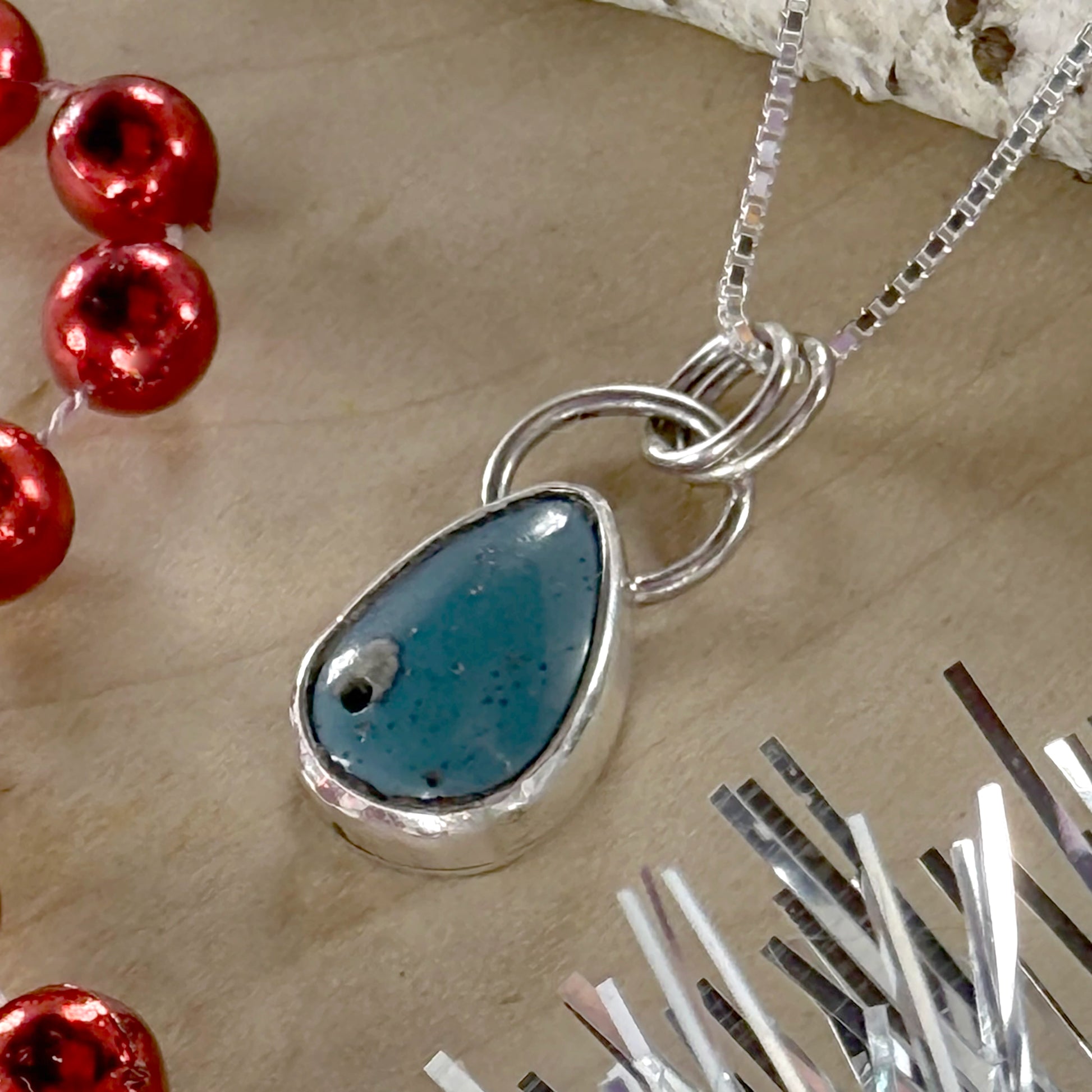 Leland Blue Pendant Necklace - Stone Treasures by the Lake