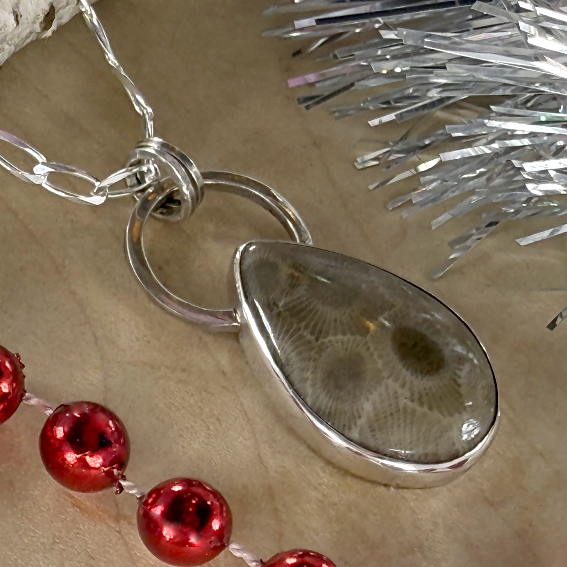 Petoskey Stone Pendant Necklace - Stone Treasures by the Lake