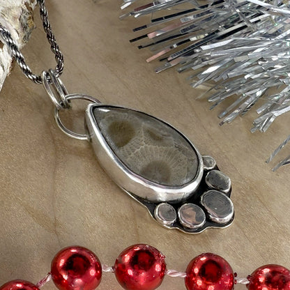 Petoskey Stone Pendant Necklace - Stone Treasures by the Lake