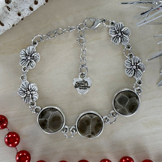 Petoskey Stone Bracelet - Stone Treasures by the Lake