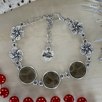 Petoskey Stone Bracelet - Stone Treasures by the Lake