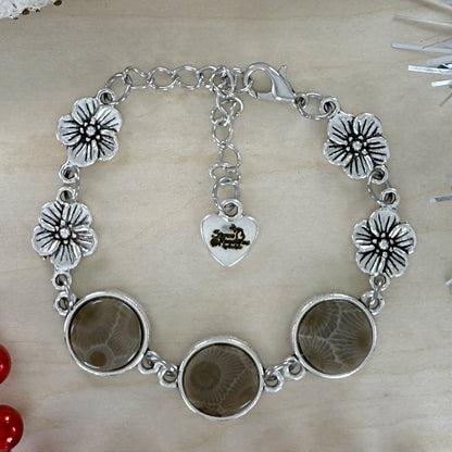 Petoskey Stone Bracelet - Stone Treasures by the Lake