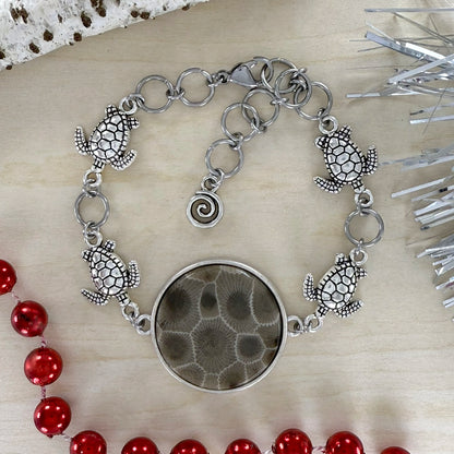 Petoskey Stone Bracelet - Stone Treasures by the Lake