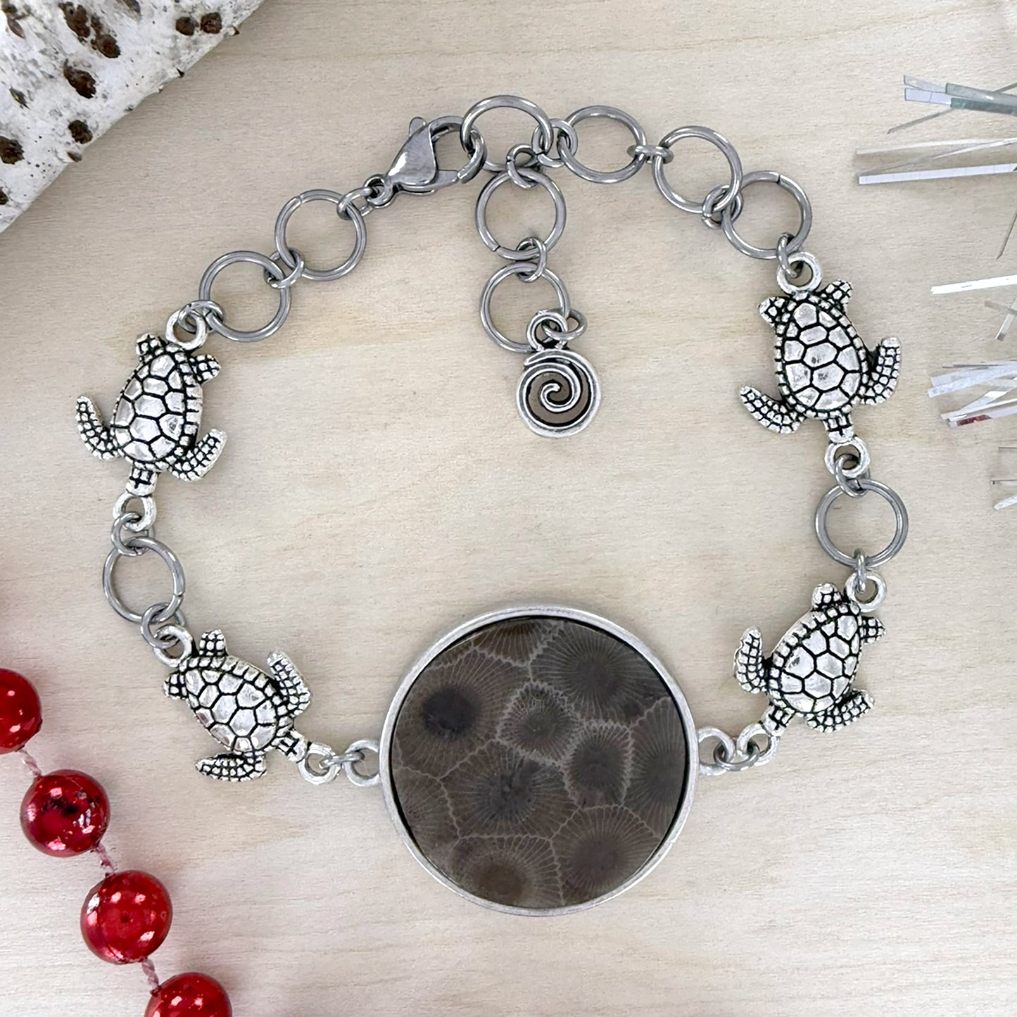 Petoskey Stone Bracelet - Stone Treasures by the Lake