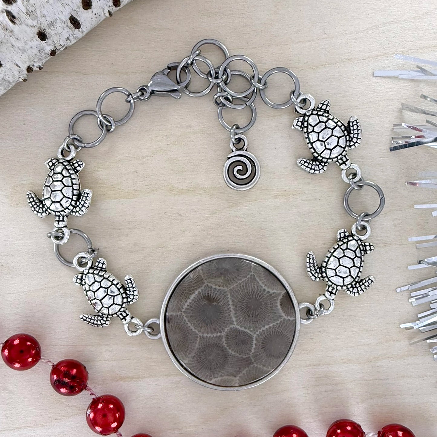 Petoskey Stone Bracelet - Stone Treasures by the Lake