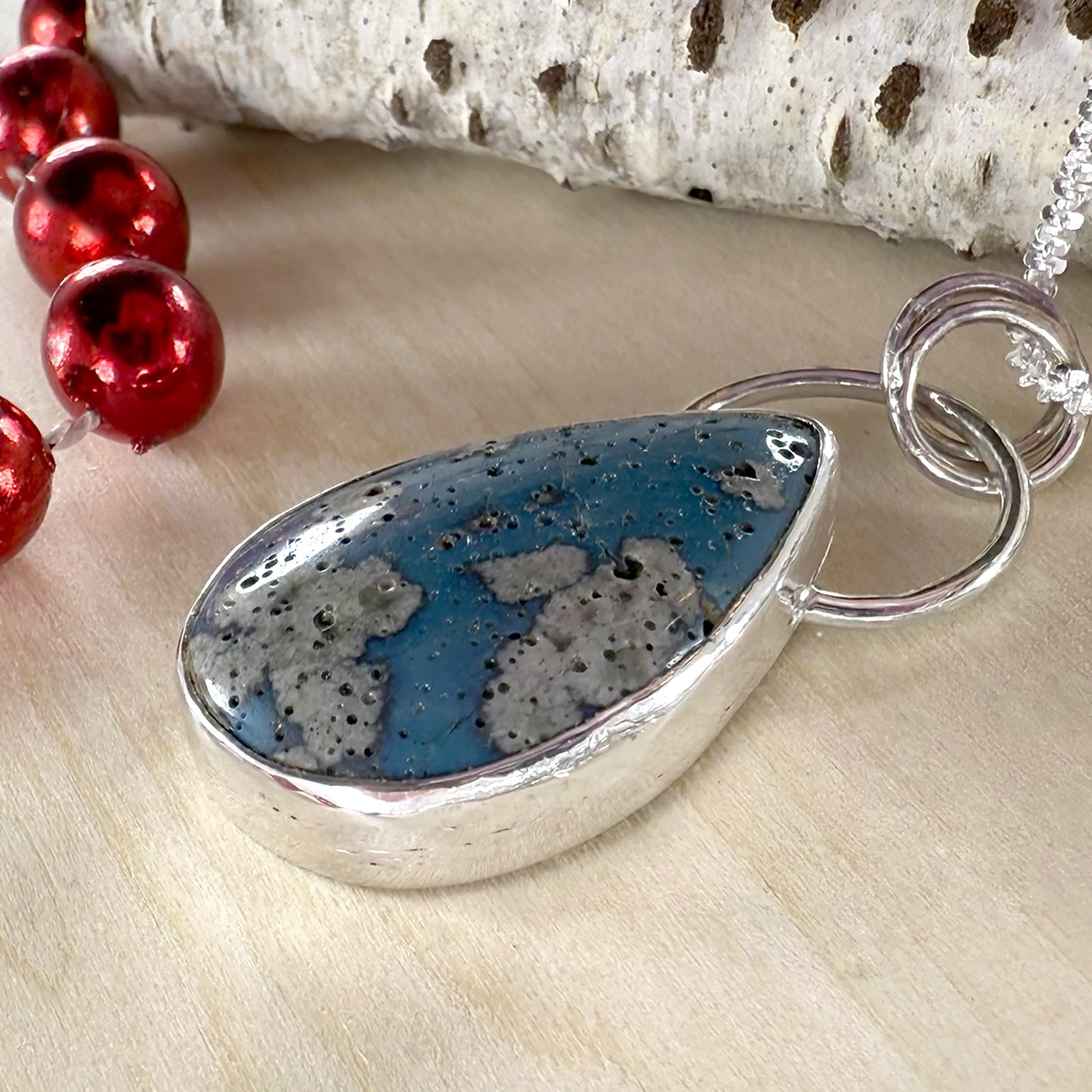 Leland Blue Pendant Necklace - Stone Treasures by the Lake