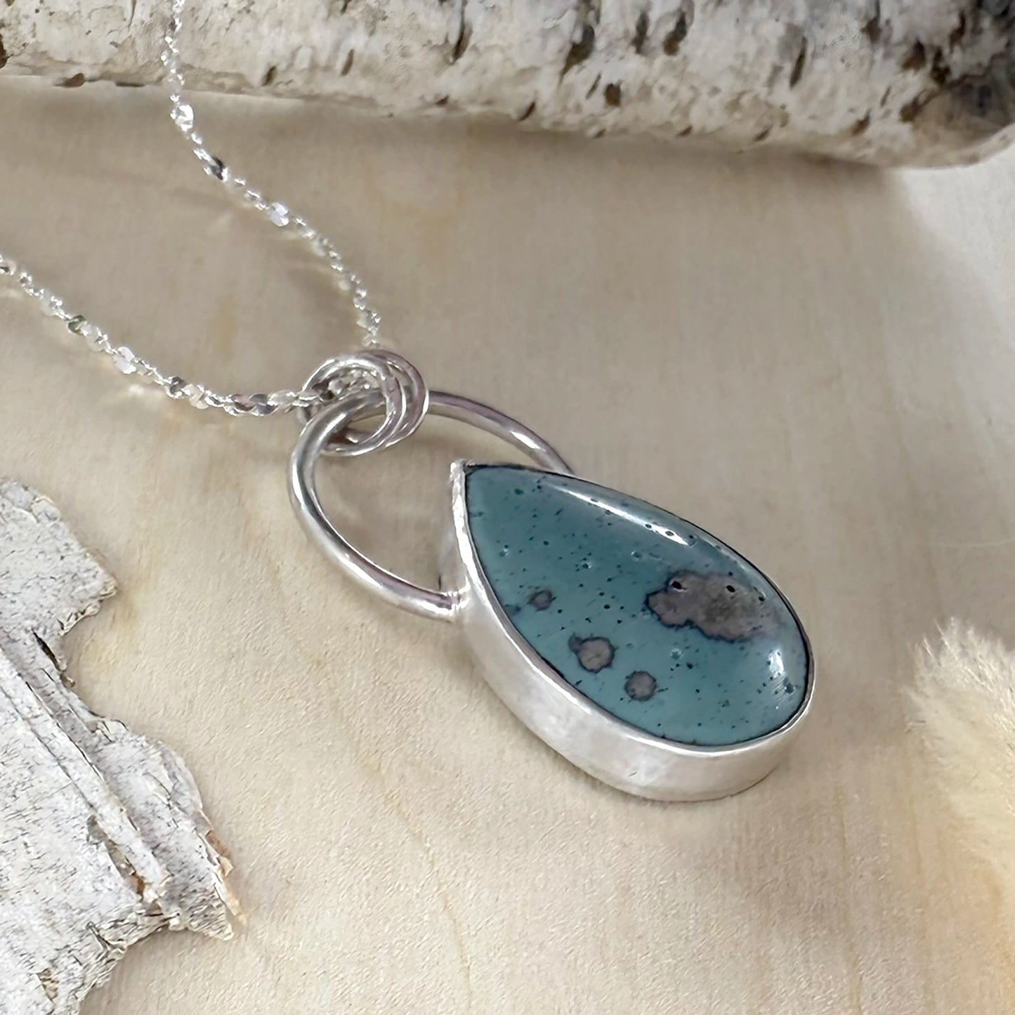 Leland Blue Pendant Necklace - Stone Treasures by the Lake