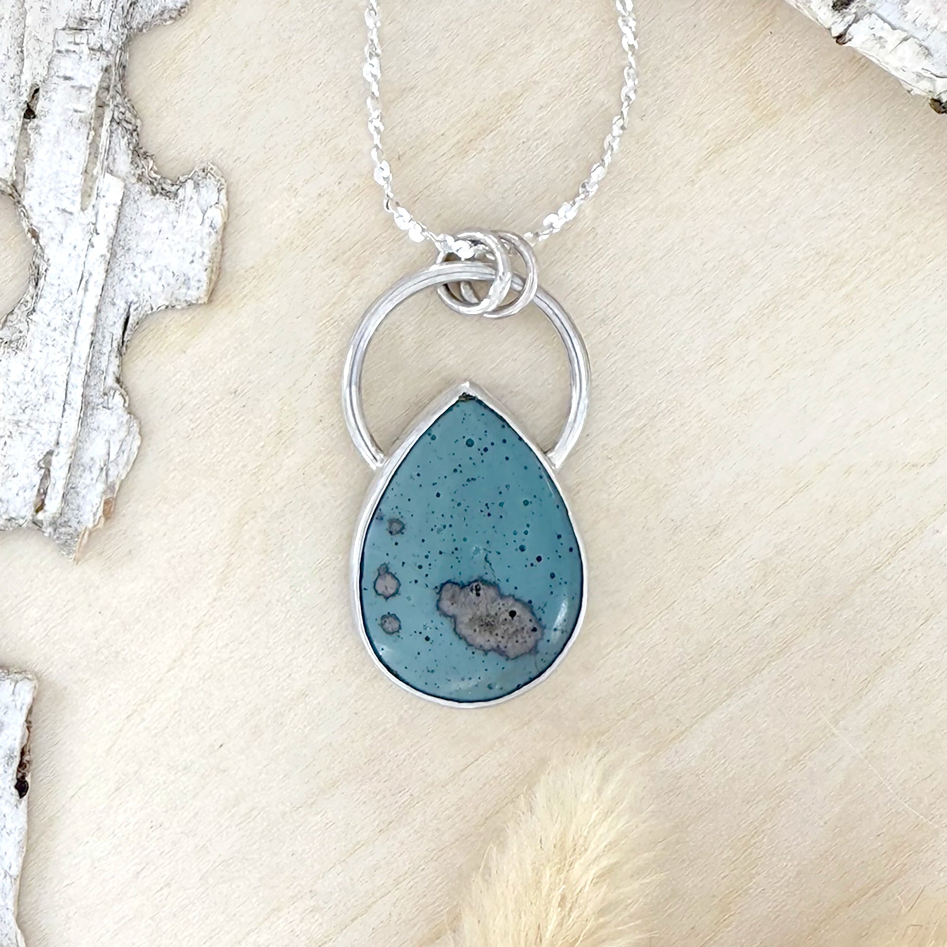 Leland Blue Pendant Necklace - Stone Treasures by the Lake