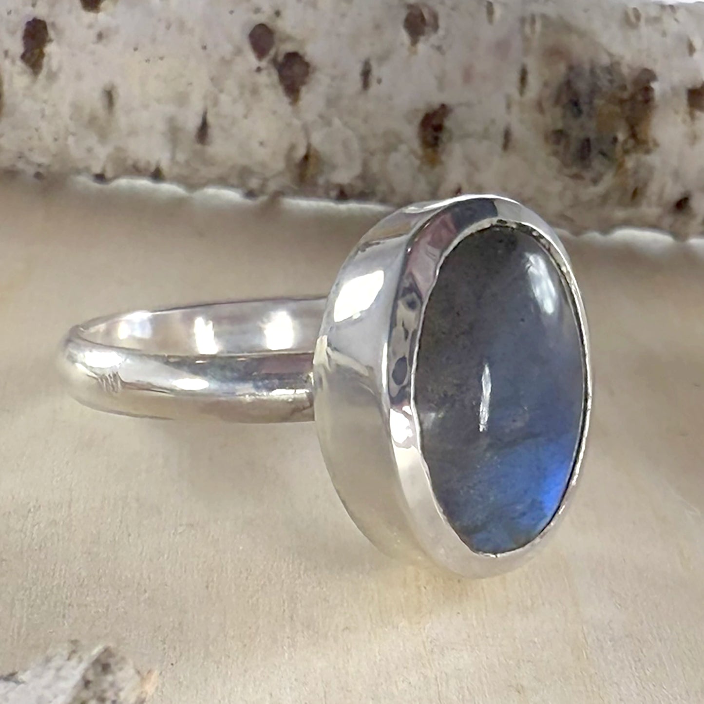 Labradorite Ring - Stone Treasures by the Lake