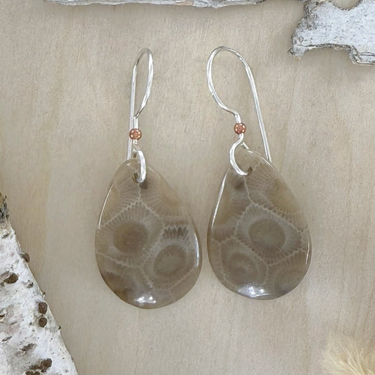 Petoskey Stone Earrings