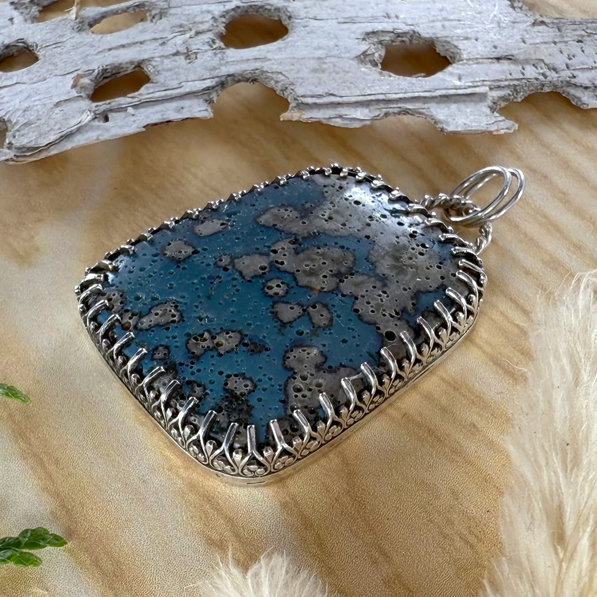 Leland Blue Pendant - Stone Treasures by the Lake