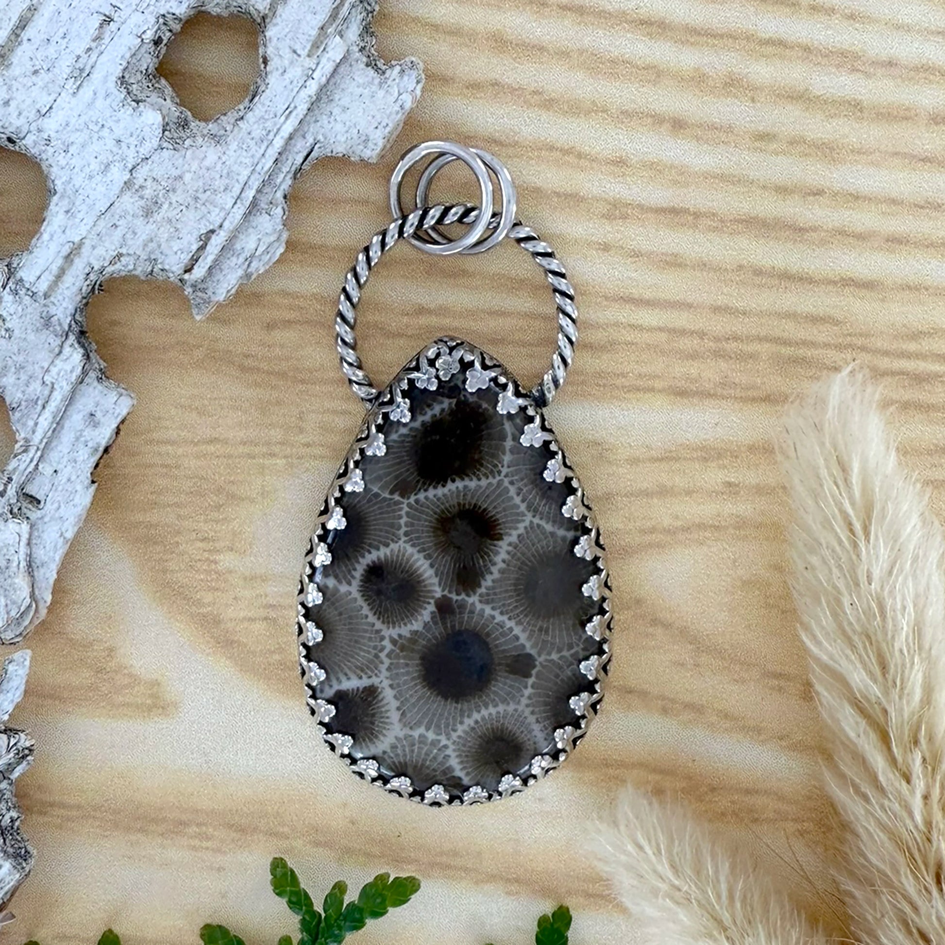 Petoskey Stone Pendant - Stone Treasures by the Lake