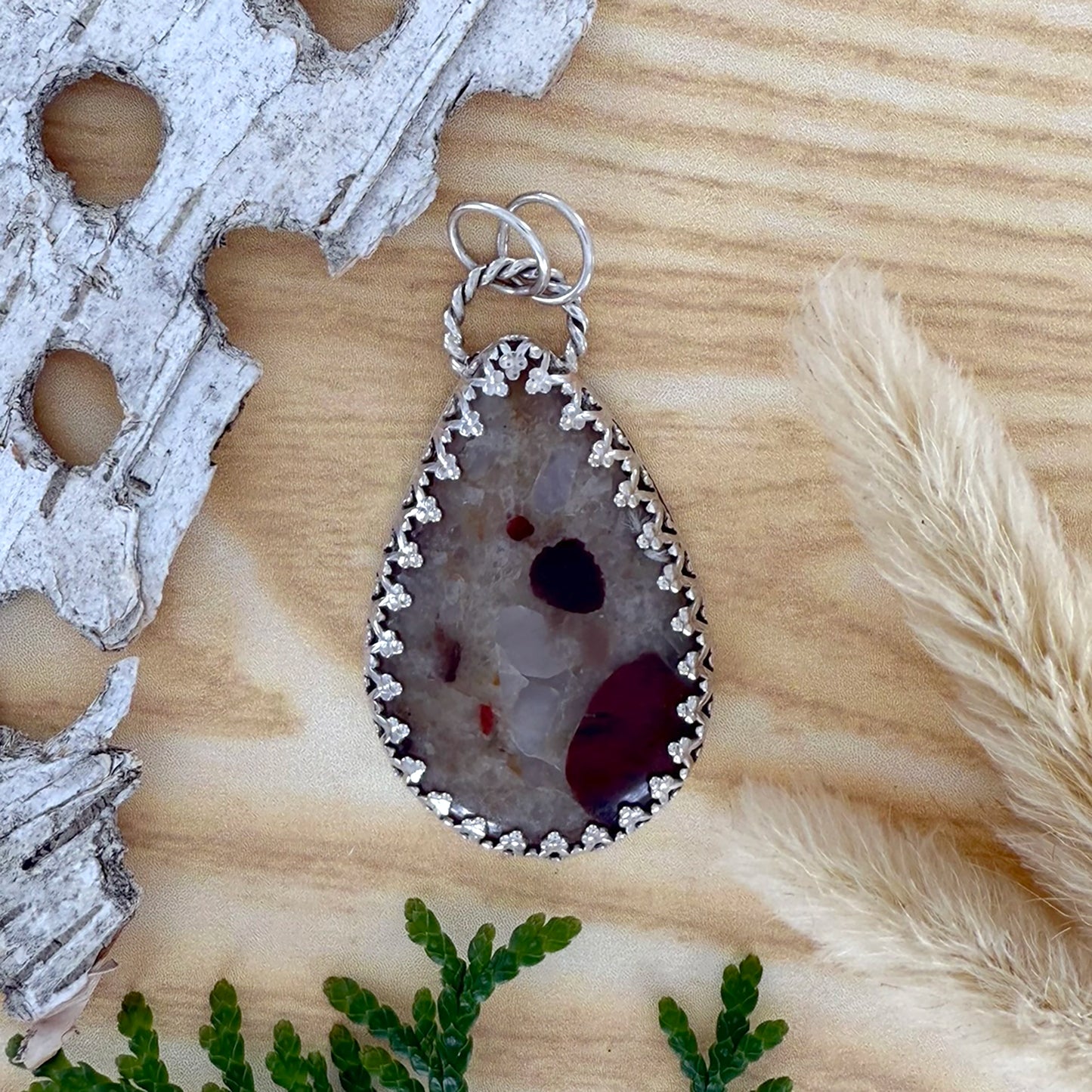 Puddingstone Pendant - Stone Treasures by the Lake