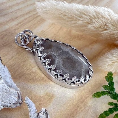 Petoskey Stone Pendant - Stone Treasures by the Lake