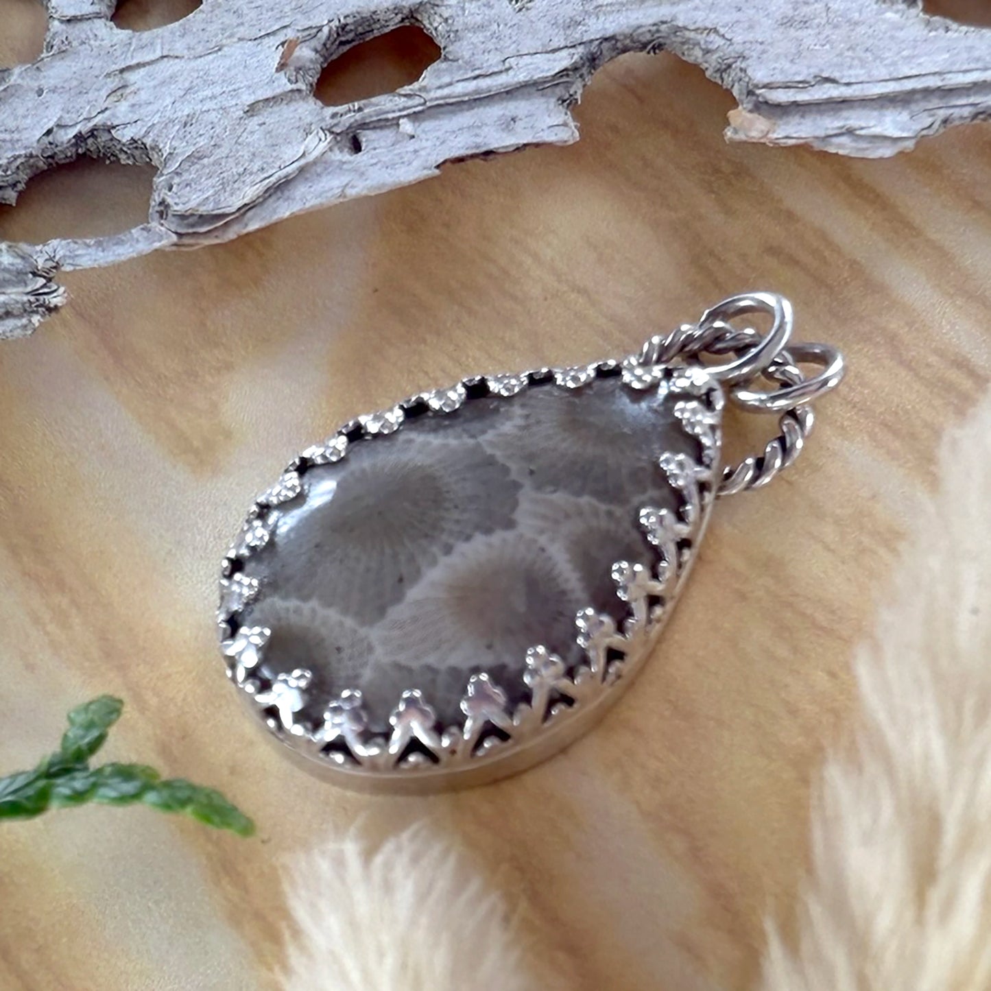 Petoskey Stone Pendant - Stone Treasures by the Lake