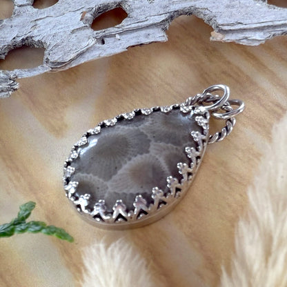 Petoskey Stone Pendant - Stone Treasures by the Lake