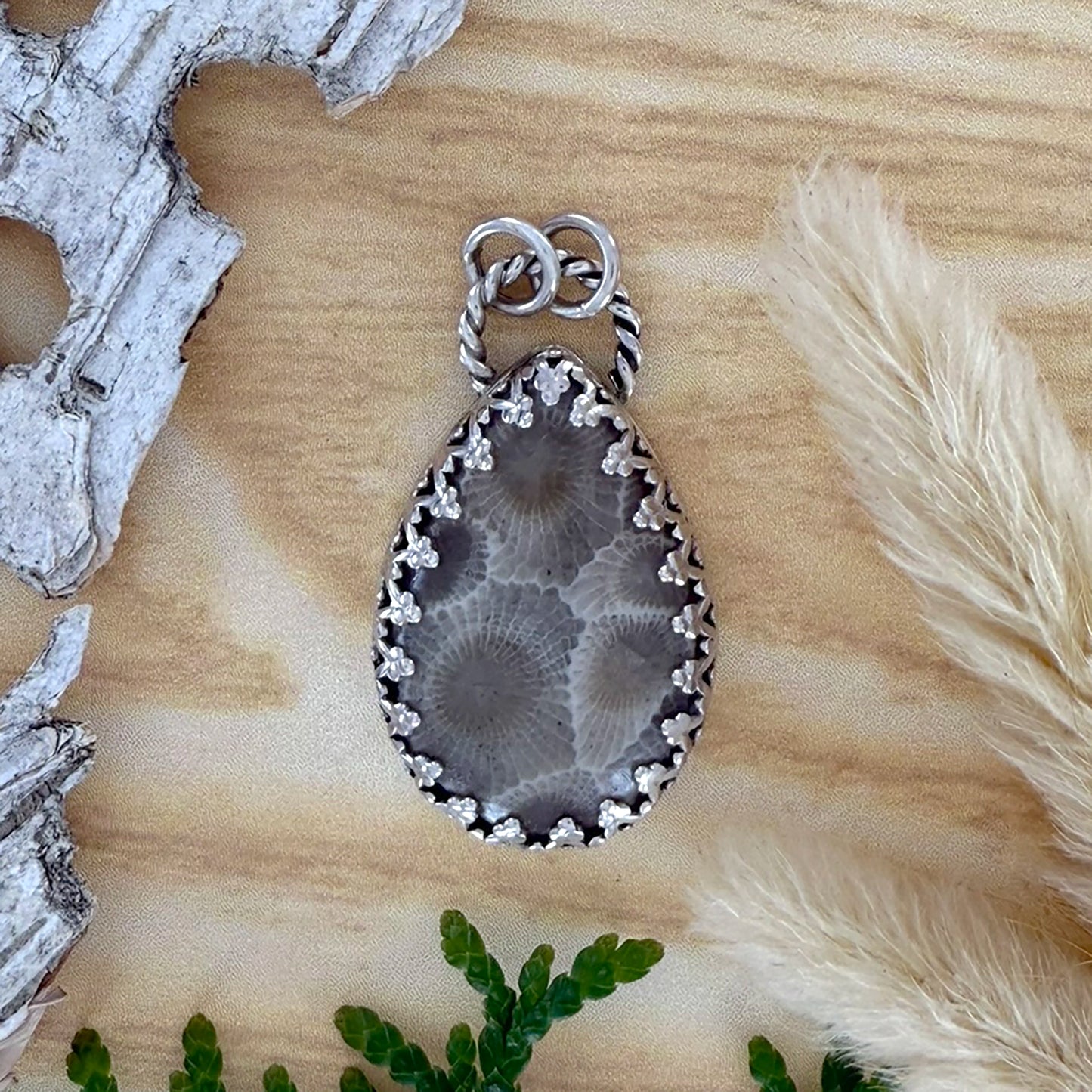 Petoskey Stone Pendant - Stone Treasures by the Lake