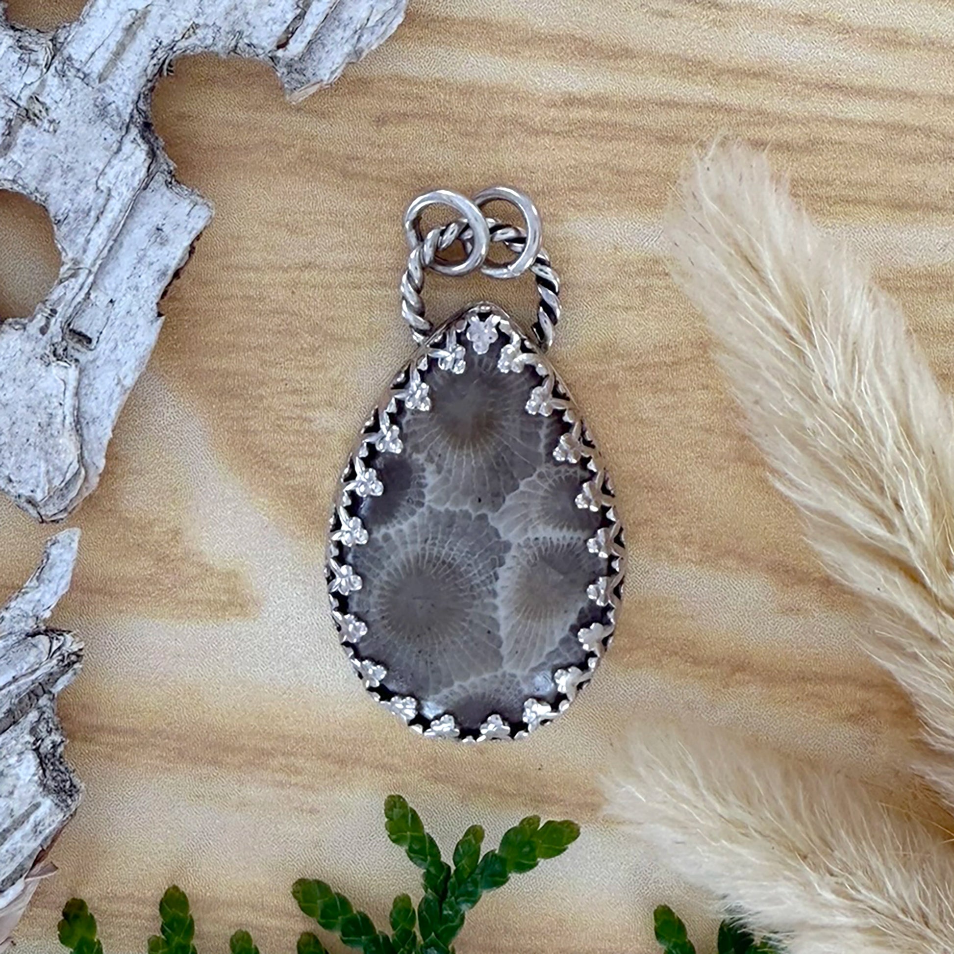 Petoskey Stone Pendant - Stone Treasures by the Lake