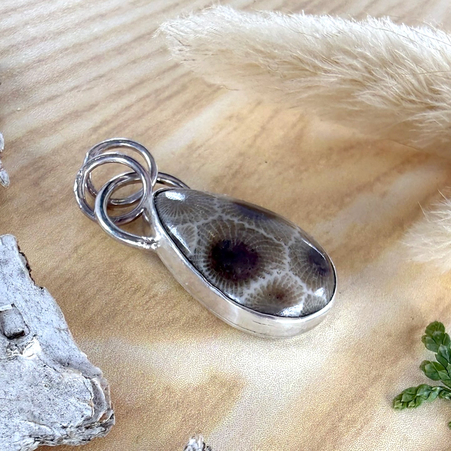 Petoskey Stone Pendant - Stone Treasures by the Lake