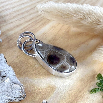 Petoskey Stone Pendant - Stone Treasures by the Lake