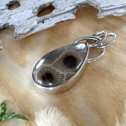 Petoskey Stone Pendant - Stone Treasures by the Lake