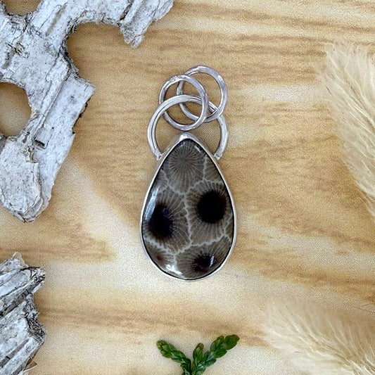 Petoskey Stone Pendant - Stone Treasures by the Lake