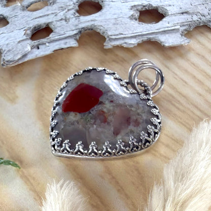Puddingstone Heart Pendant - Stone Treasures by the Lake