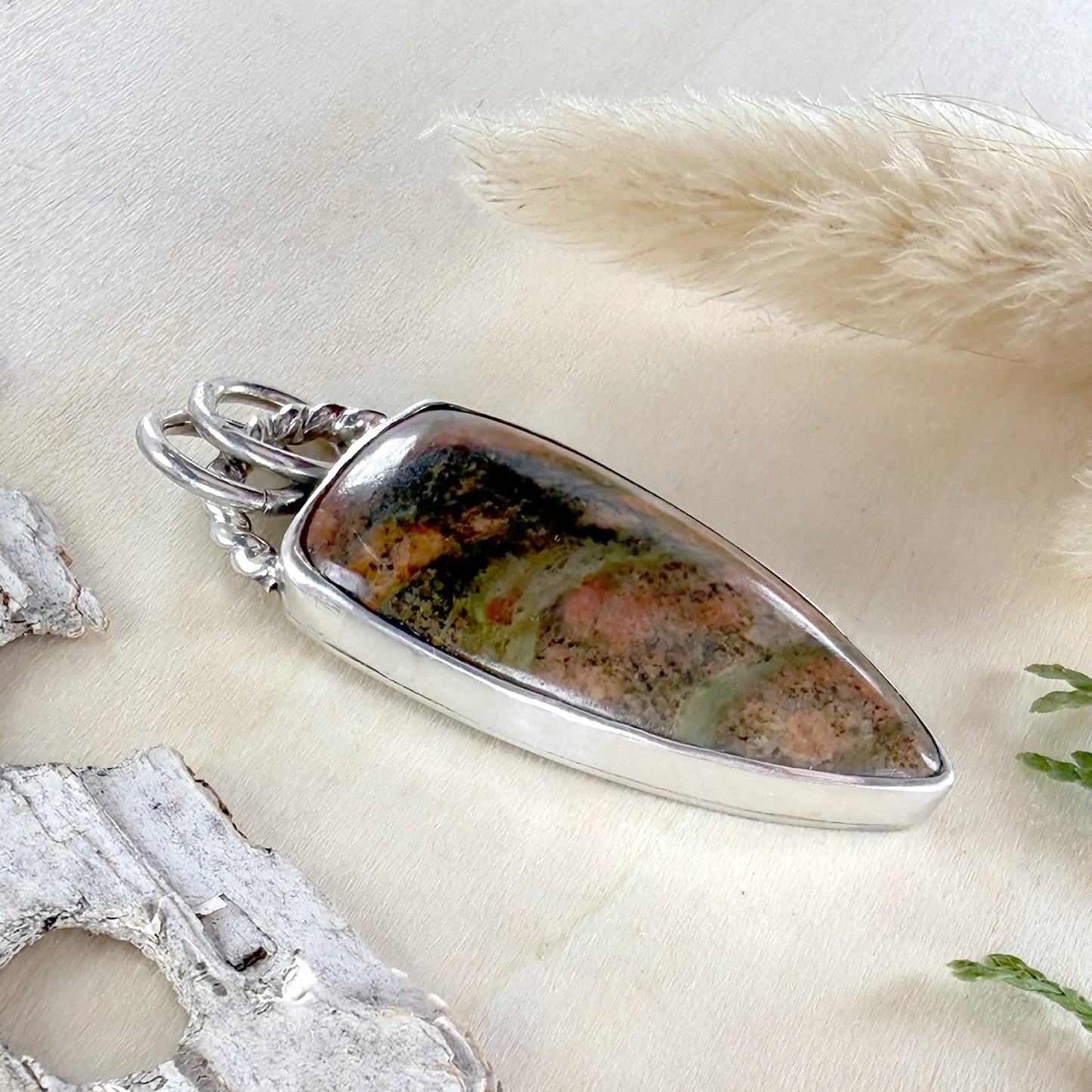 Lake Michigan Granite Pendant - Stone Treasures by the Lake