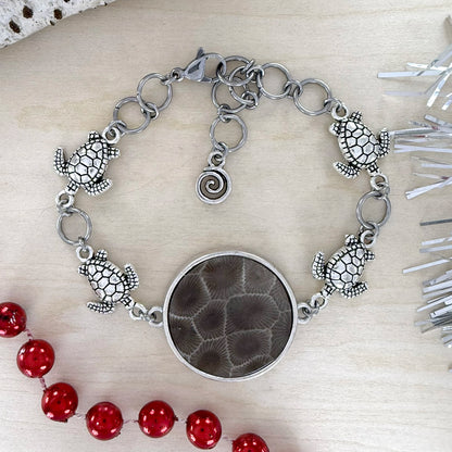 Petoskey Stone Bracelet - Stone Treasures by the Lake