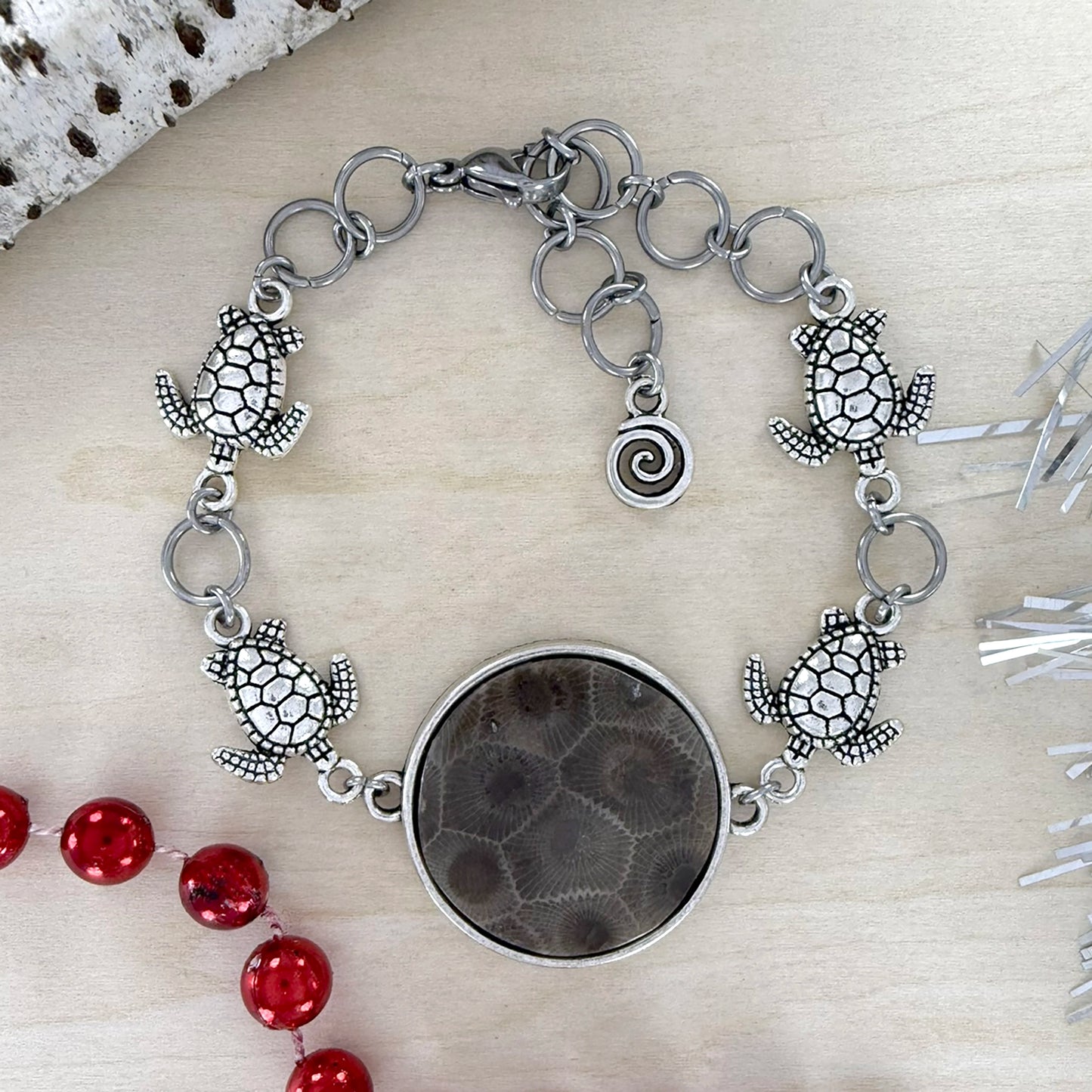 Petoskey Stone Bracelet - Stone Treasures by the Lake