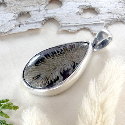 Cladopora Fossil Pendant - Stone Treasures by the Lake