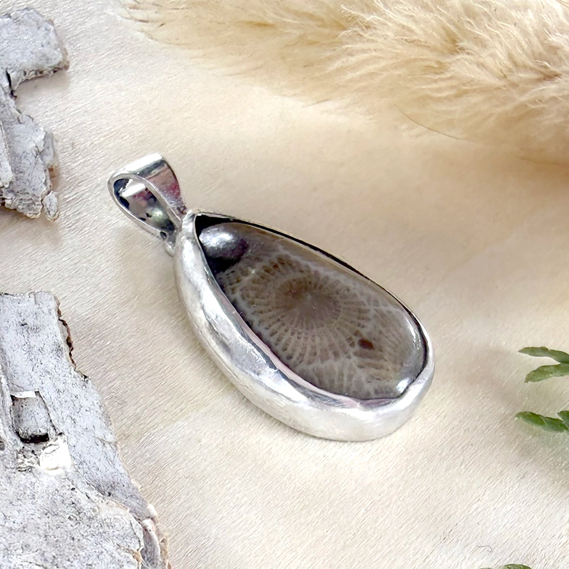 Petoskey Stone Pendant - Stone Treasures by the Lake