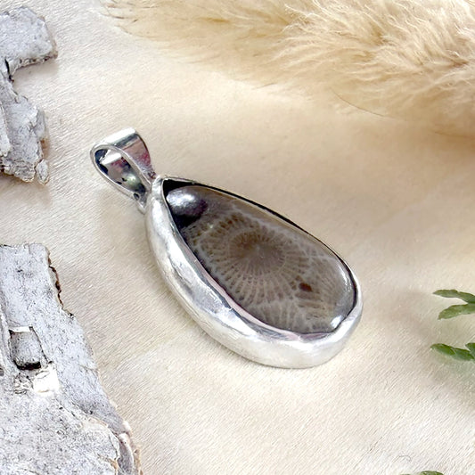Petoskey Stone Pendant - Stone Treasures by the Lake