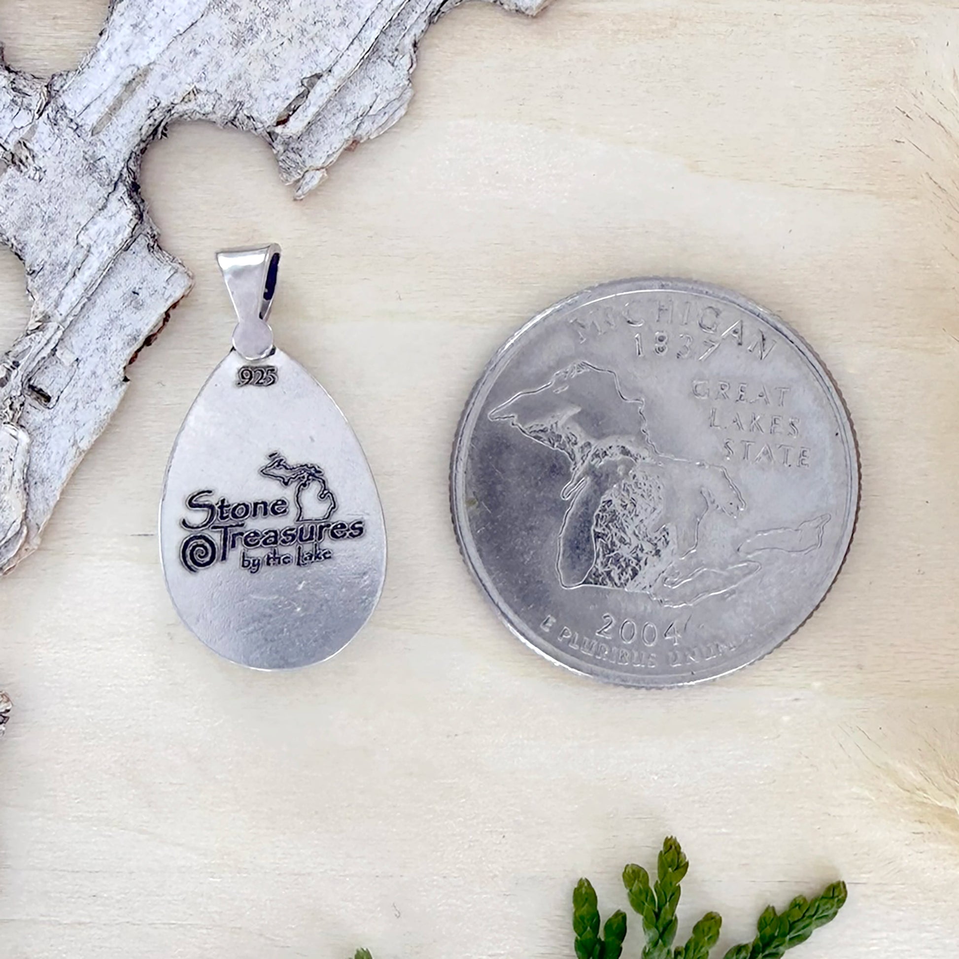 Petoskey Stone Pendant - Stone Treasures by the Lake