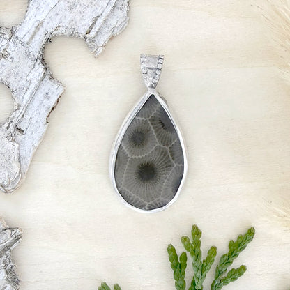 Petoskey Stone Pendant - Stone Treasures by the Lake