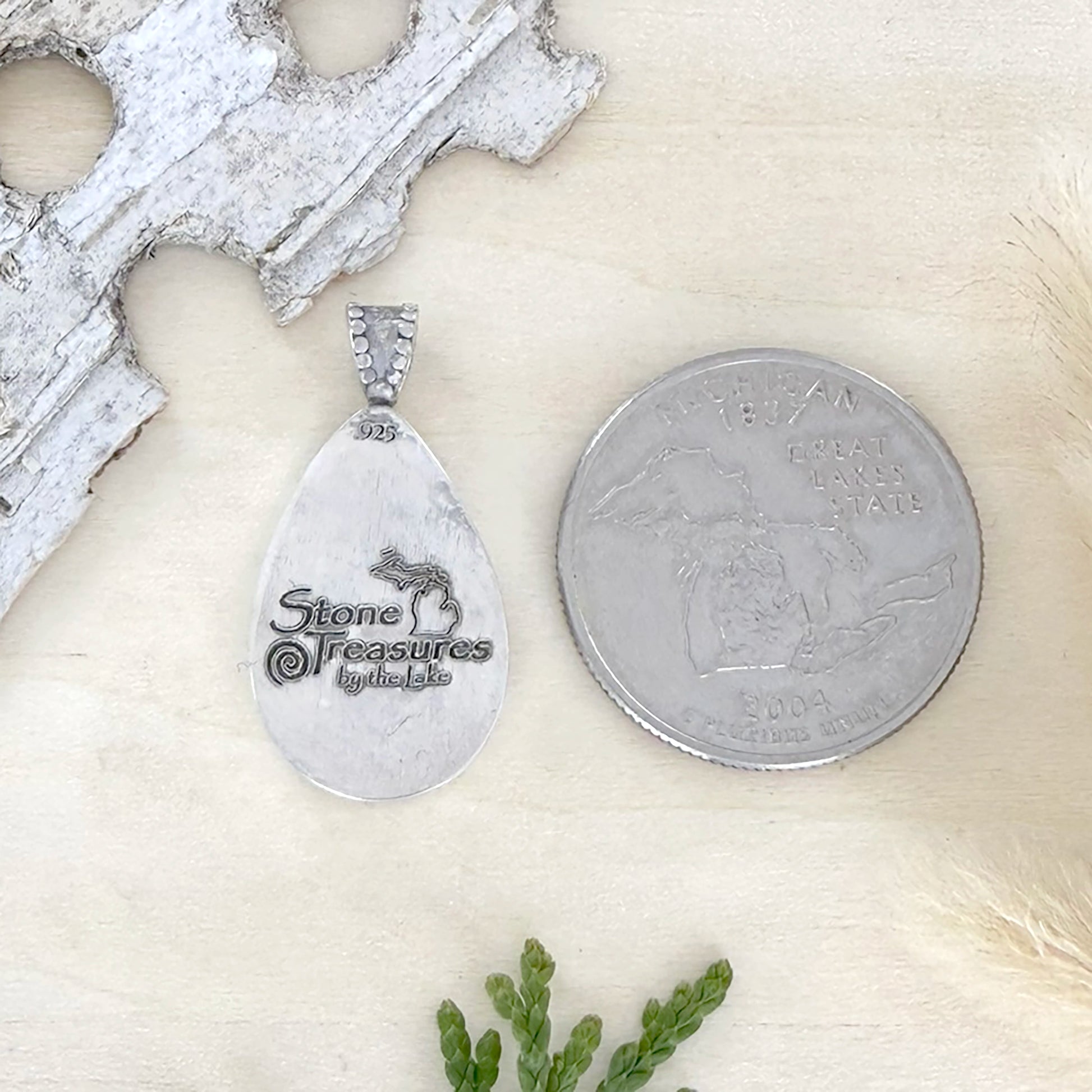 Petoskey Stone Pendant - Stone Treasures by the Lake