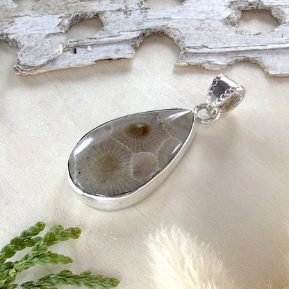 Petoskey Stone Pendant - Stone Treasures by the Lake