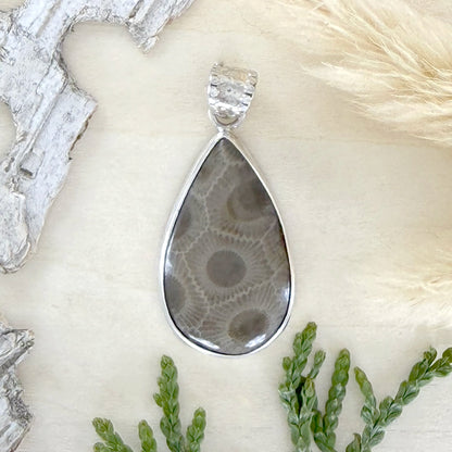Petoskey Stone Pendant - Stone Treasures by the Lake