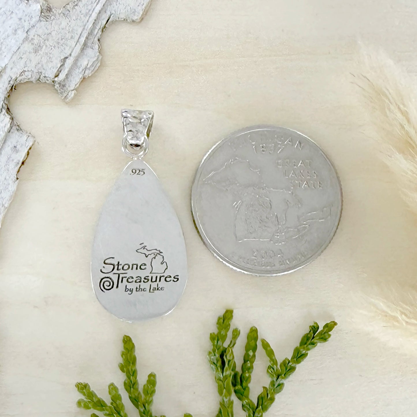 Petoskey Stone Pendant - Stone Treasures by the Lake