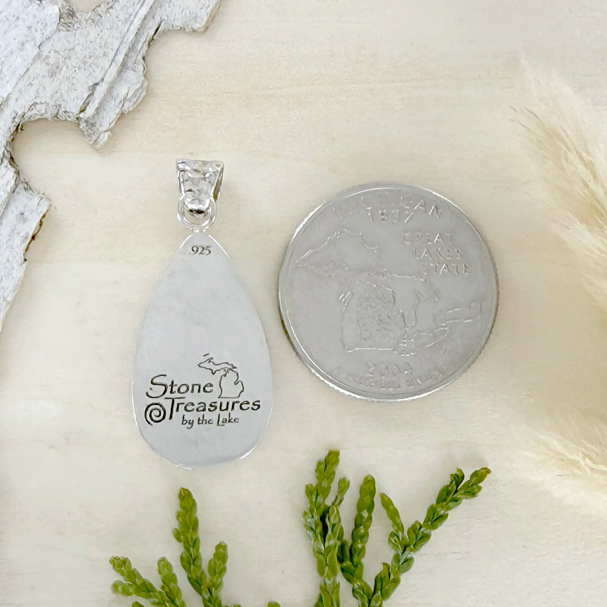 Petoskey Stone Pendant - Stone Treasures by the Lake